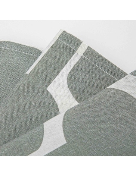 Set 4 servilletas Sunnies verde seco