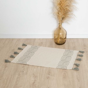 Alfombra algodón Verso verde seco