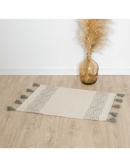 Alfombra algodón Verso verde seco