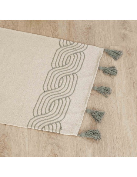 Alfombra algodón Verso verde seco