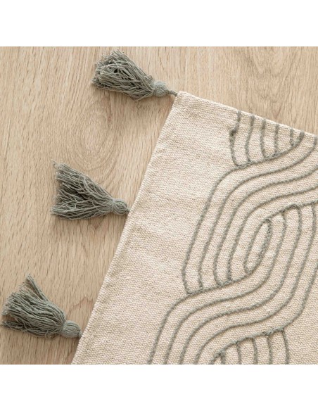 Alfombra algodón Verso verde seco