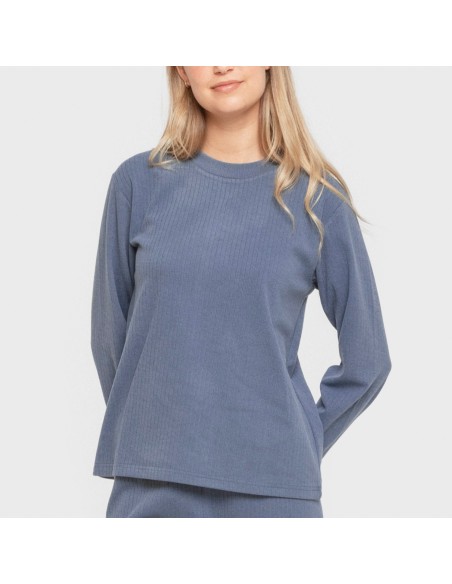 Pijama canalé Raya ancha lisa