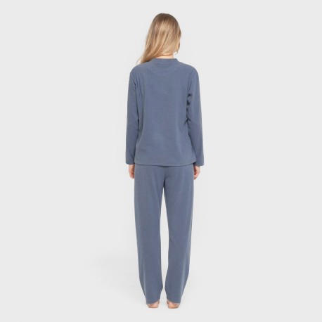 Pijama canalé Raya ancha lisa