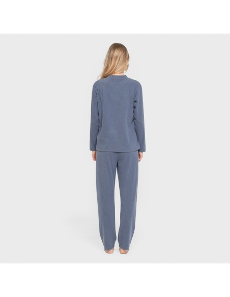 Pijama canalé Raya ancha lisa