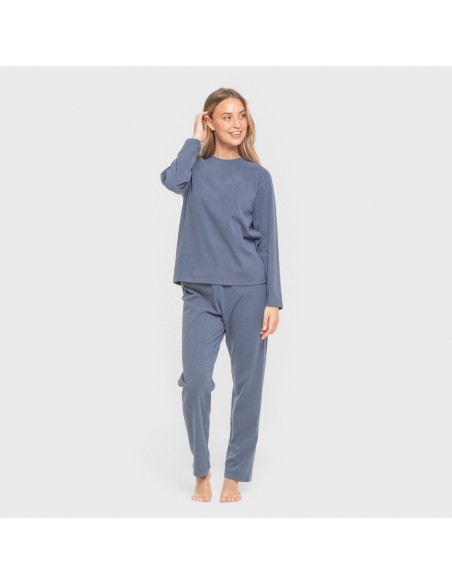 Pijama canalé Raya ancha lisa