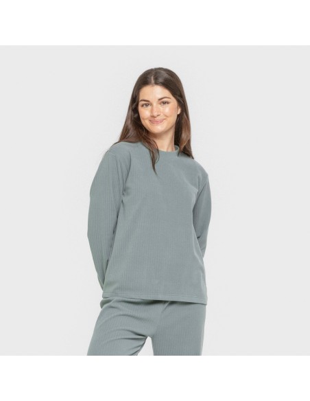 Pijama canalé Raya ancha lisa