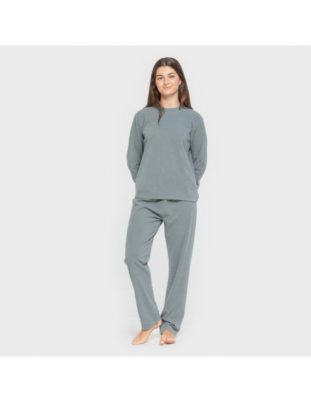 Pijama canalé Raya ancha lisa