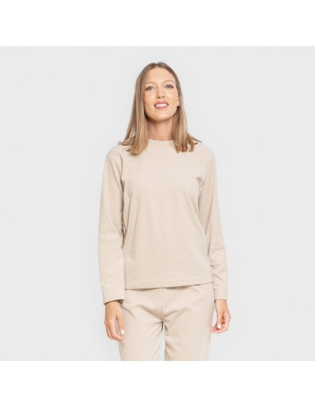 Pijama canalé Raya ancha lisa