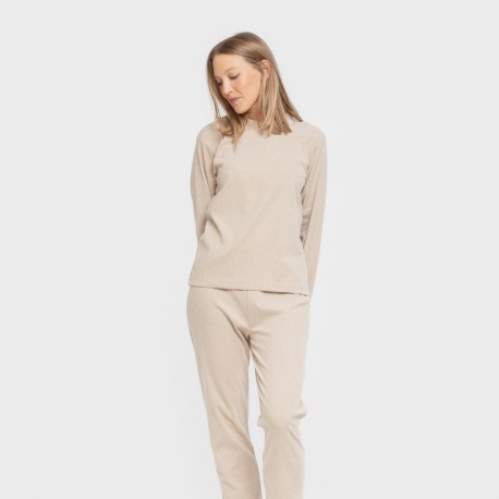 Pijama canalé Raya ancha lisa