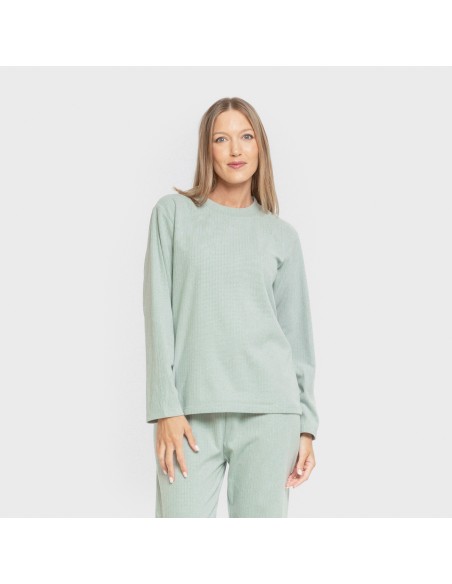 Pijama canalé Raya ancha lisa