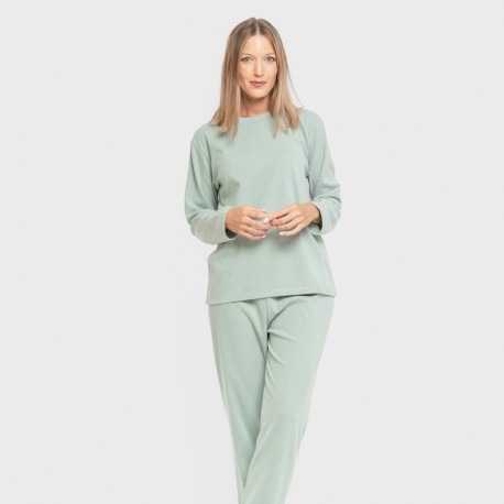 Pijama canalé Raya ancha lisa