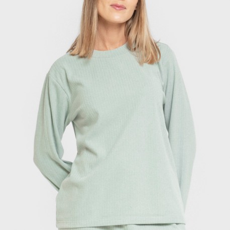 Pijama canalé Raya ancha lisa