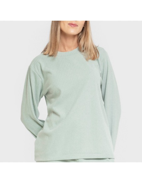 Pijama canalé Raya ancha lisa