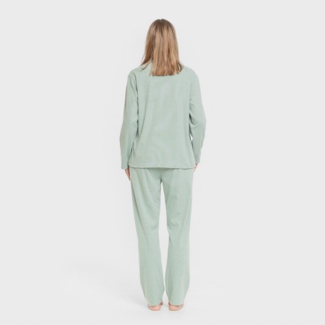 Pijama canalé Raya ancha lisa