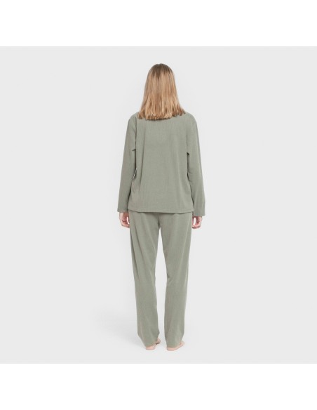 Pijama canalé Raya ancha lisa