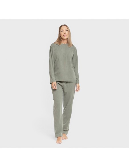 Pijama canalé Raya ancha lisa