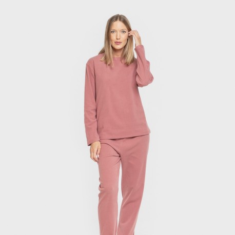 Pijama canalé Raya ancha lisa