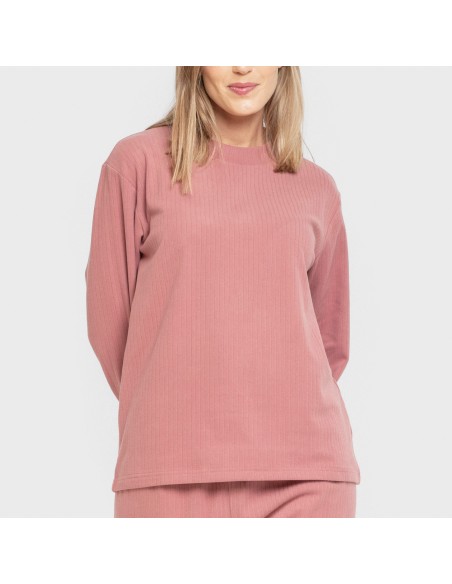 Pijama canalé Raya ancha lisa