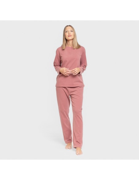 Pijama canalé Raya ancha lisa