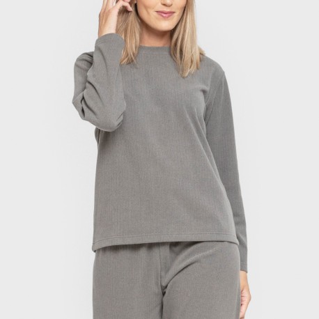 Pijama canalé Raya ancha lisa