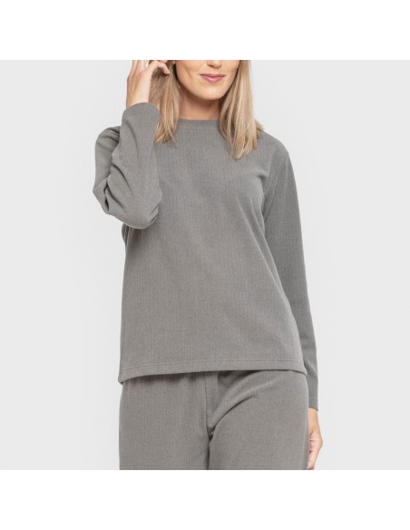 Pijama canalé Raya ancha lisa