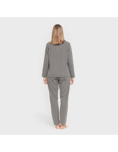 Pijama canalé Raya ancha lisa