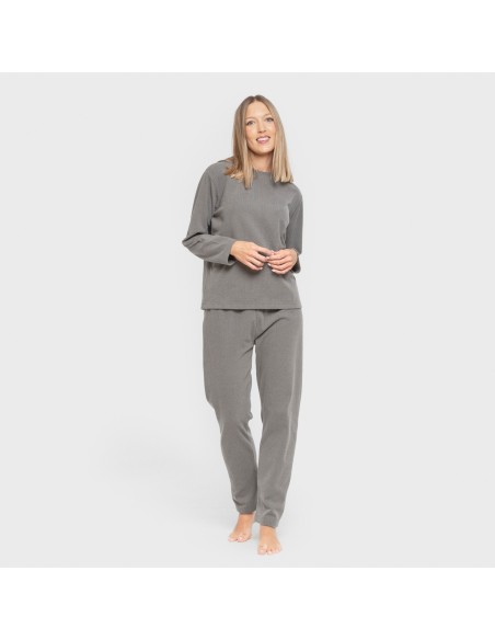 Pijama canalé Raya ancha lisa