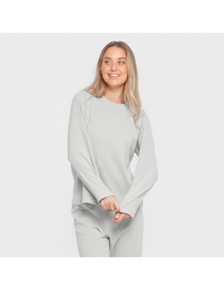 Pijama canalé Raya ancha lisa