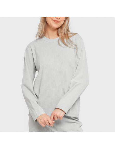 Pijama canalé Raya ancha lisa