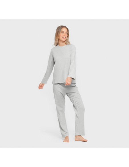 Pijama canalé Raya ancha lisa