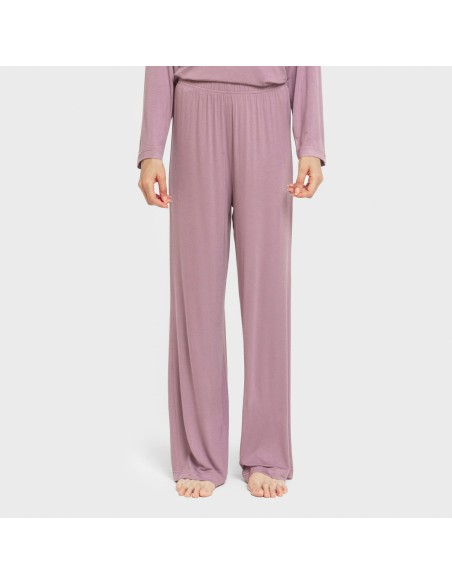 Pijama largo viscosa mujer liso