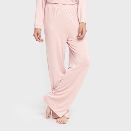 Pijama largo viscosa mujer liso