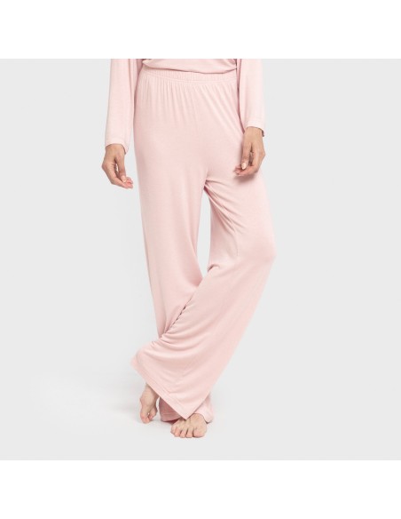 Pijama largo viscosa mujer liso