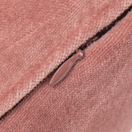 Cojín cuadrante terciopelo algodón liso - funda + relleno