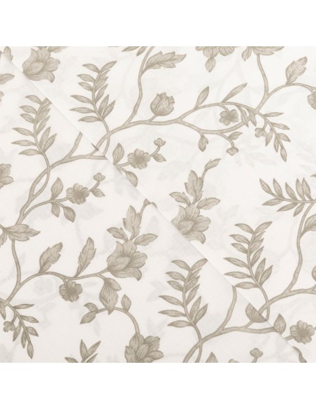 Juego de sábanas algodón Helena topo