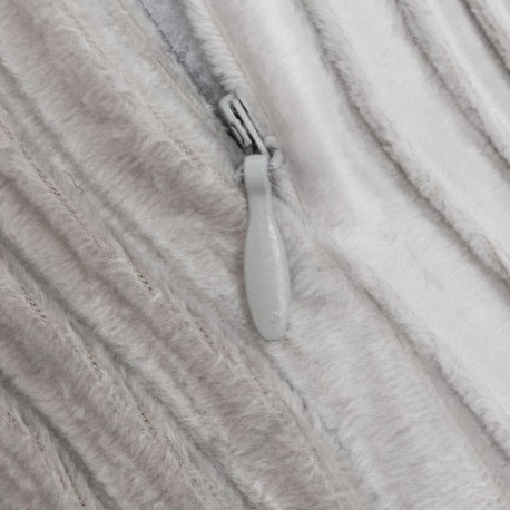 Cojín cuadrante New Ondas terciopelo liso 50x50 - funda + relleno