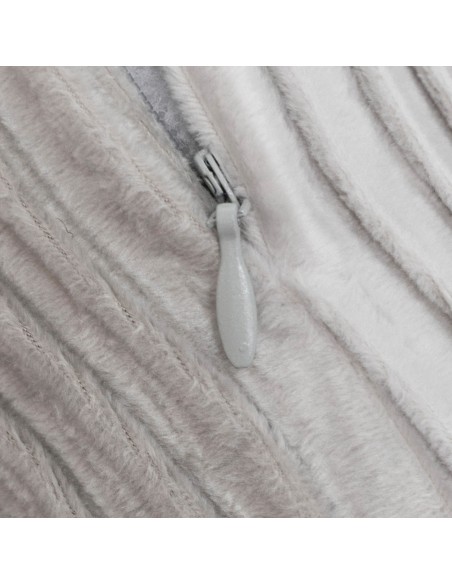 Cojín cuadrante New Ondas terciopelo liso 50x50 - funda + relleno