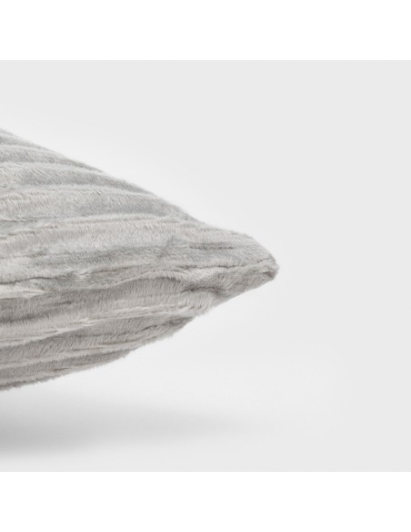 Cojín cuadrante New Ondas terciopelo liso 50x50 - funda + relleno