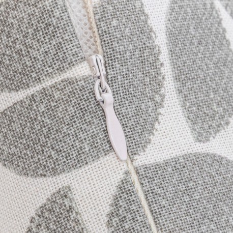 Cojín cuadrante antimanchas Keira gris 45x45 - funda + relleno