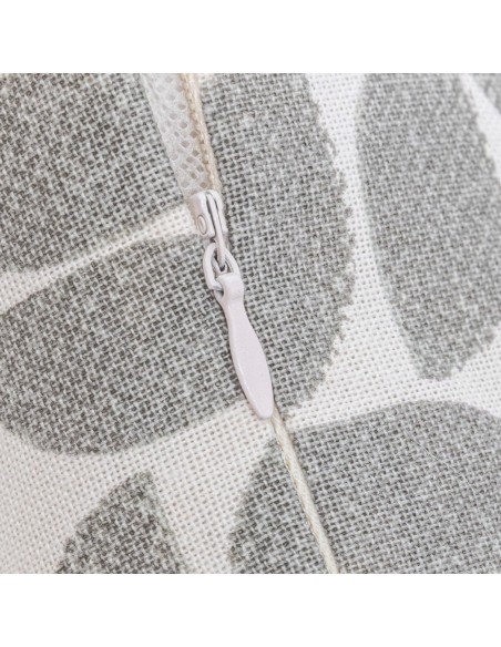 Cojín cuadrante antimanchas Keira gris 45x45 - funda + relleno