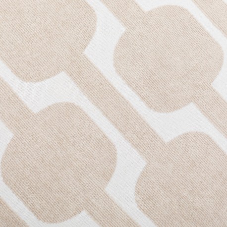 Cojín cuadrante jacquard chenilla Sunnies topo - funda + relleno