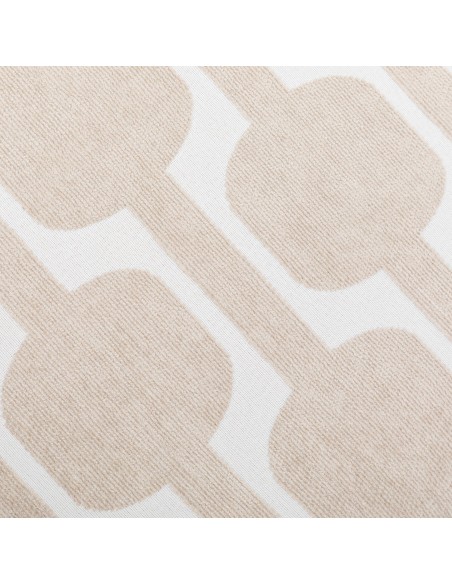 Cojín cuadrante jacquard chenilla Sunnies topo - funda + relleno