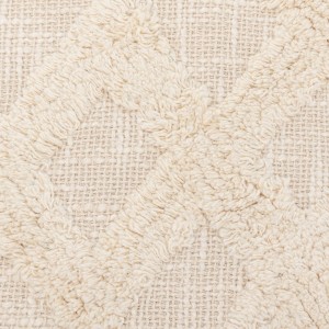 Cojín cuadrante algodón Barbaro natural 45x45 - funda + relleno 2