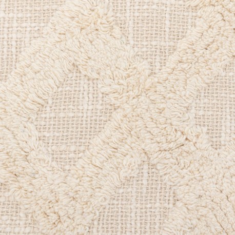 Cojín cuadrante algodón Barbaro natural 45x45 - funda + relleno