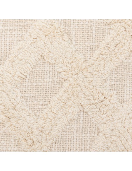 Cojín cuadrante algodón Barbaro natural 45x45 - funda + relleno