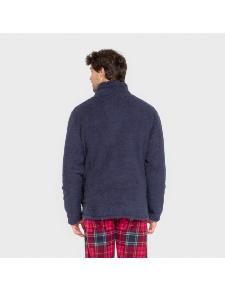 Sudadera sherpa hombre lisa