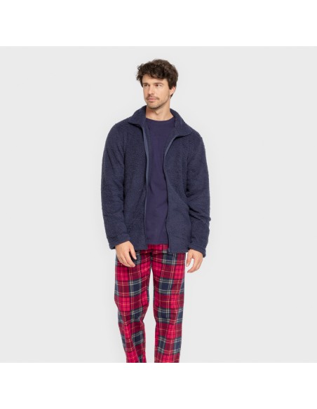 Sudadera sherpa hombre lisa