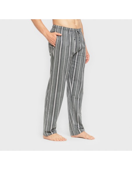 Pijama hombre franela Cronos verde