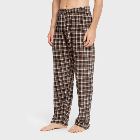 Pijama coral hombre Cuadro Frankfurt verde