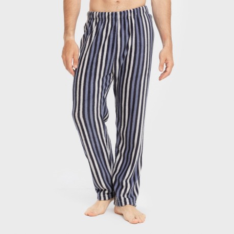 Pijama coral hombre Raya Vinicius azul